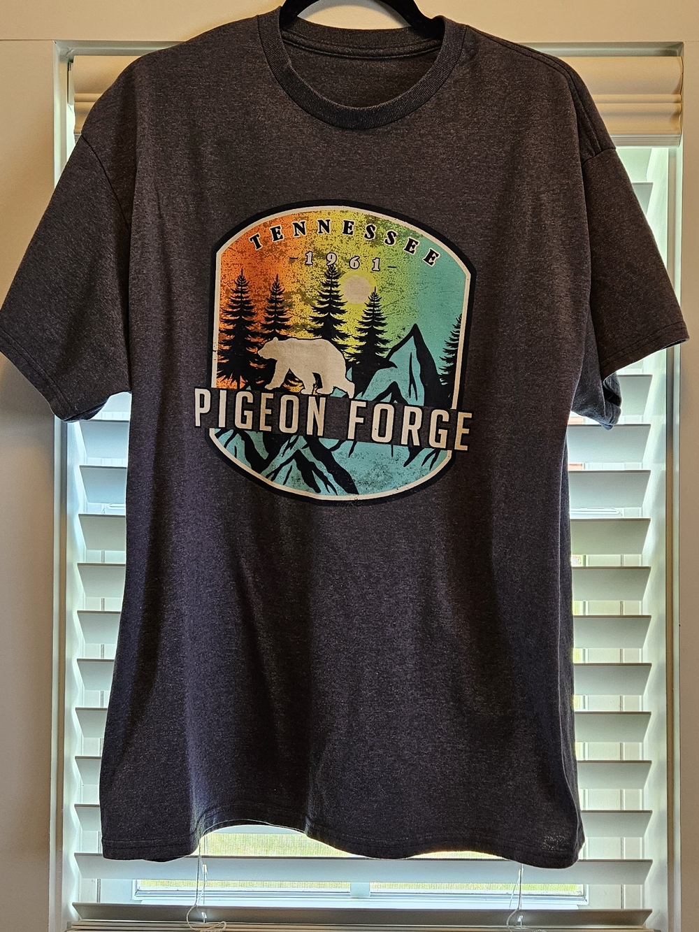 Pigeon Forge Tennessee Graphic Short Sleeve Tee - Dark Gray